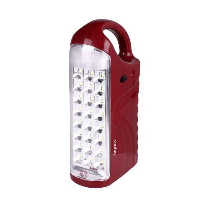 Impex Red Rechargeable Emergency LED Lantern Light, IL-679