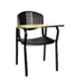 Mango Blossom Gaama Black Full Writing Pad Chair, FUR.CHA.35724633