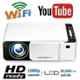 IBS T6 4700lm White Mini Wi-Fi LED Full HD LCD Corded Portable Projector with Built-in YouTube
