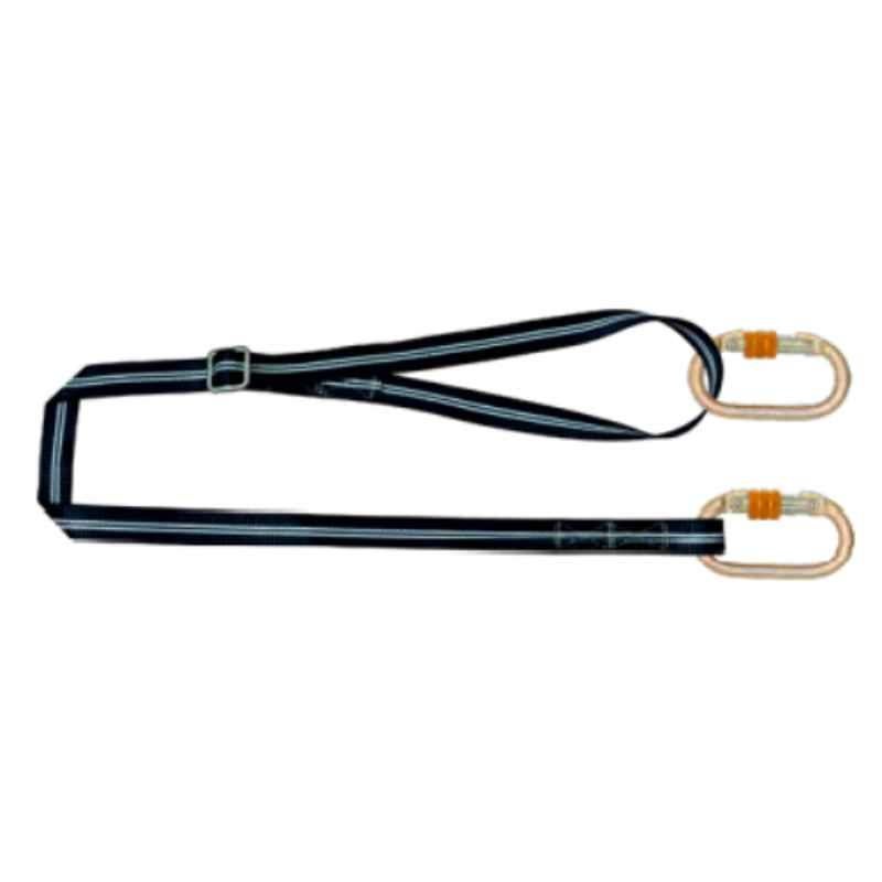 Karam Flanil 2m Flame Resistant Work Positioning Lanyard with Ring Type Adjuster, PN 243(FR)