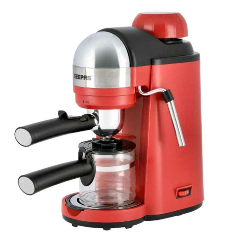 Geepas 0.24L Stainless Steel Coffee Maker, GCM41513