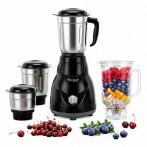 Skystar 750W ABS Black Diamond Cut Body Juicer Mixer Grinder with 4 Jars & 2 Years Warranty