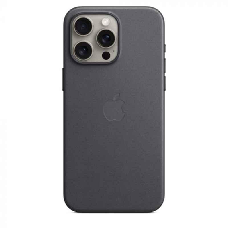 Apple iPhone 15 Pro Max FineWoven Black Back Case with MagSafe, MT4V3ZM/A