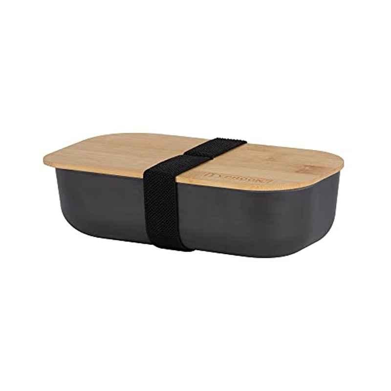 Typhoon 5.8x20x10.8cm Bamboo Fiber Black Lunch Box, 1401.864