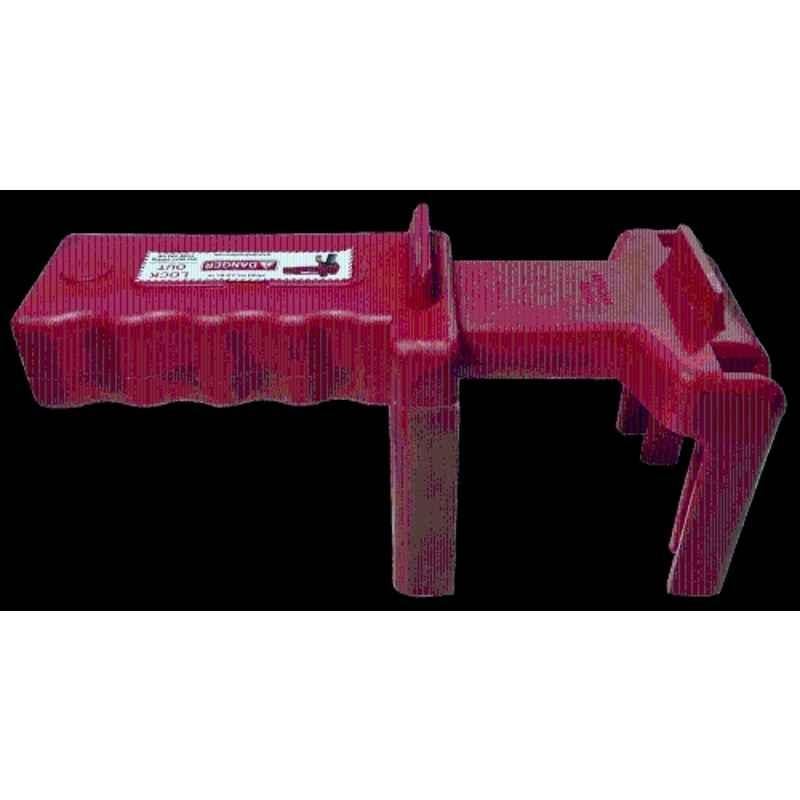 Lukko Safety Polypropylene C Type Double Leg Ball Valve Lockout with 7 Locking Holes, LS-BA68