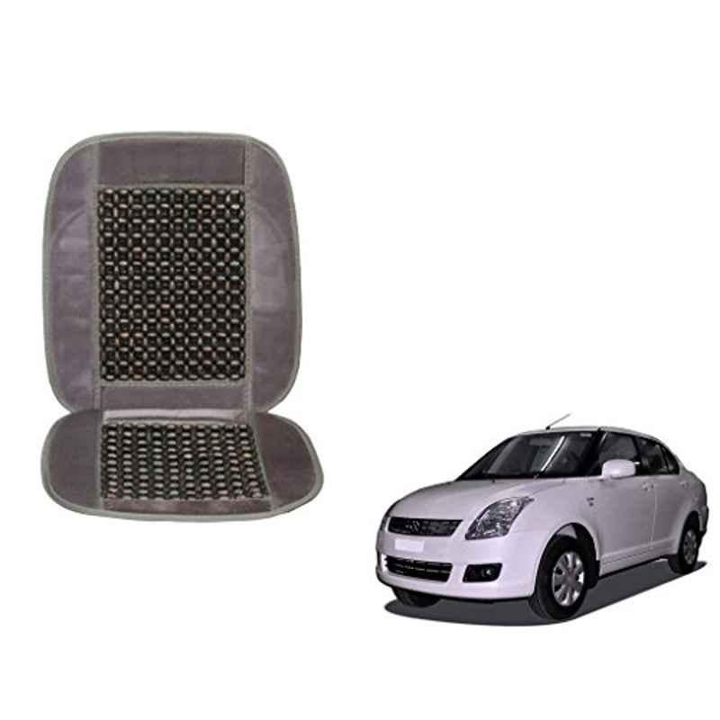 Kozdiko Wooden Beads Car Seat Cushion with Velvet Border for Maruti Old Dzier