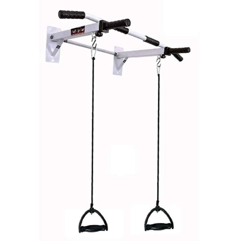 Allyson 180kg Iron White Pull Up Bar with 2 Ropes