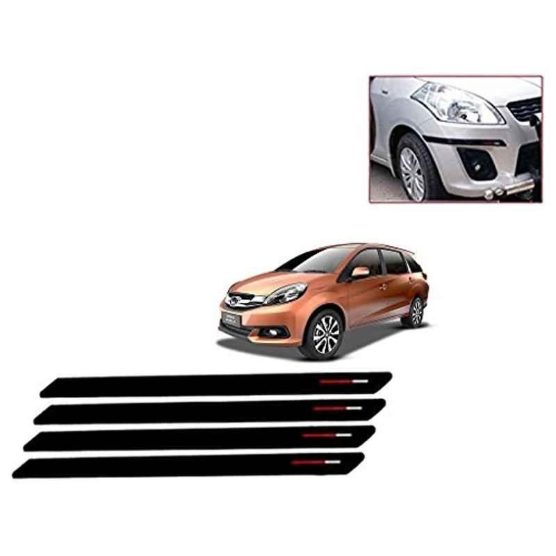 Kozdiko 4 Pcs Black & Red Bumper Protector Set for Honda Mobilio