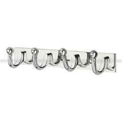 Aligarian 4 Leg Stainless Steel Silver Polished Finish Wall Mounted Super Goli Cloth Hook Hanger