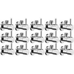 Senkiddpro Turbo Stainless Steel Chrome Finish Wall Mounted Angle Cock (Pack of 15)