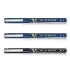 Pilot V7 Hi-Tecpoint 2 Blue & 1 Black Liquid Ink Roller Ball Pen Set