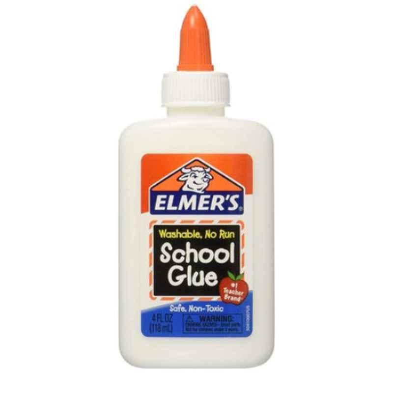 Elmers 4 Oz White Washable School Glue (Pack of 6)