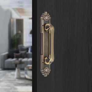 Plantex Heavy Duty 8 inch Main Door Handle/Pull Push Handle for Home & Hotel/3 Years Warranty (294, Brass Antique Finish)