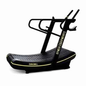 GYM24 Equipment 500kg Curve Black Non Motorized Treadmill with 6 Speed