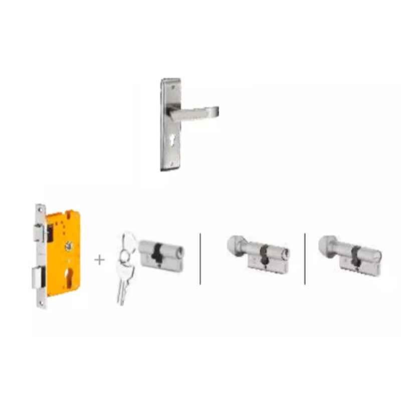 Dorset Dash HL DAS 204.3mm Zinc PT Finish Lock Set with Knob & 60mm Key Cylinder