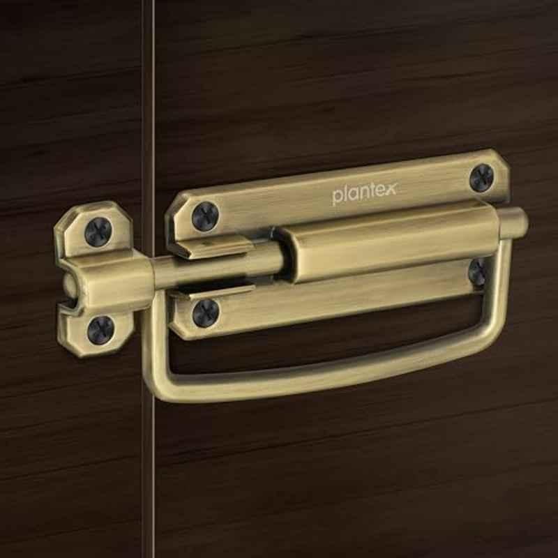 Plantex Zinc Brass Antique Door Baby Latch Lock for Bathroom, SH-96