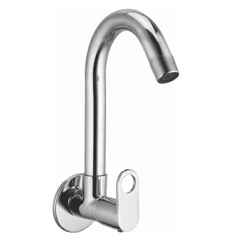Natraj Purity Chrome Finish Brass J Bend Sink Cock, PR 9220