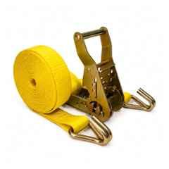 Trion Products 25x10ft Alloy Steel & Polyester Heavy Duty Ratchet Belt with J Hook, 1541J15
