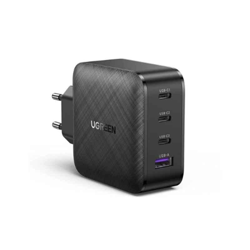 Buy Ugreen 65W 4 Port Black Wall Charger for Smartphone, Laptop & Tablet,  70774 Online At Price ₹4648