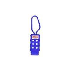 Lukko Safety 6 Holes PPCP Blue Non Conductive Safety Lockout Hasp, Jaw Size: 33.6-80 mm, LS-H65