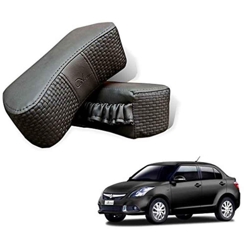 Kozdiko 2 Pcs Memory Foam Grey Car Vastra Neck Rest Cushion Set for Maruti Suzuki Swift Dzire, koz_5376