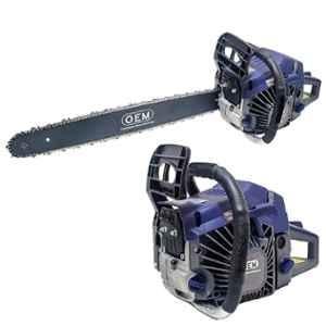 OEM Professional 3.7HP 18 inch 62CC 2 Stroke Petrol Operated Chain Saw for Wood Cutting, Gardening & Outdoor Work