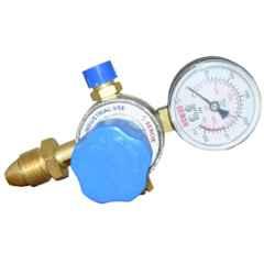 Senor Brass Nickel Plated Single Stage Acetylene Regulator with Gauge, SSSG-A