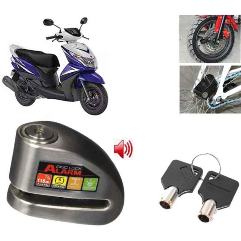 Auto Pearl Steel Black Anti-Theft Alarm Disc Brake Lock for Ray Z, Lock_823