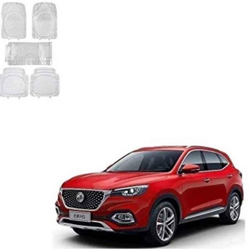 Kozdiko Rubber & PVC 6205 Clear Car Foot Mat Set for MG Hector