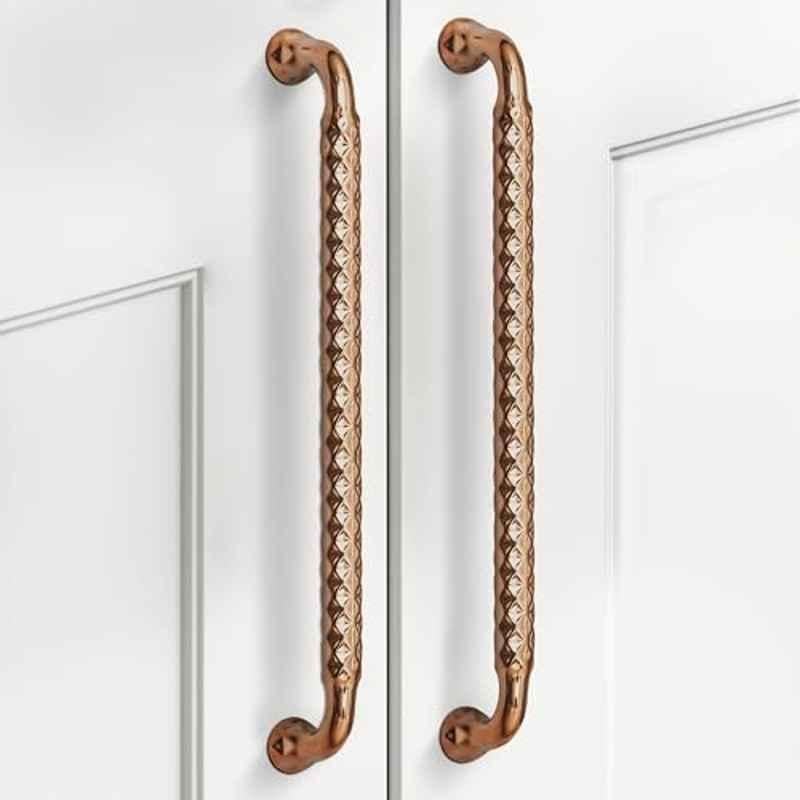 Plantex 288mm Zinc Rose Gold PVD Finish Pull Cabinet Handle for Home & Office, APS-DTC-3710-RG-288MM-PK-2 (Pack of 2)