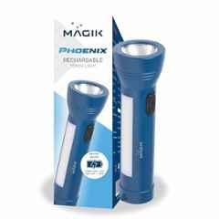 Magik Phoenix 12V 600mAh Blue Plastic Multipurpose Emergency Rechargeable Torch Light, ACPRTB4393