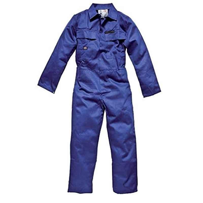 Border Blue Full Cotton Coverall, Size : XL