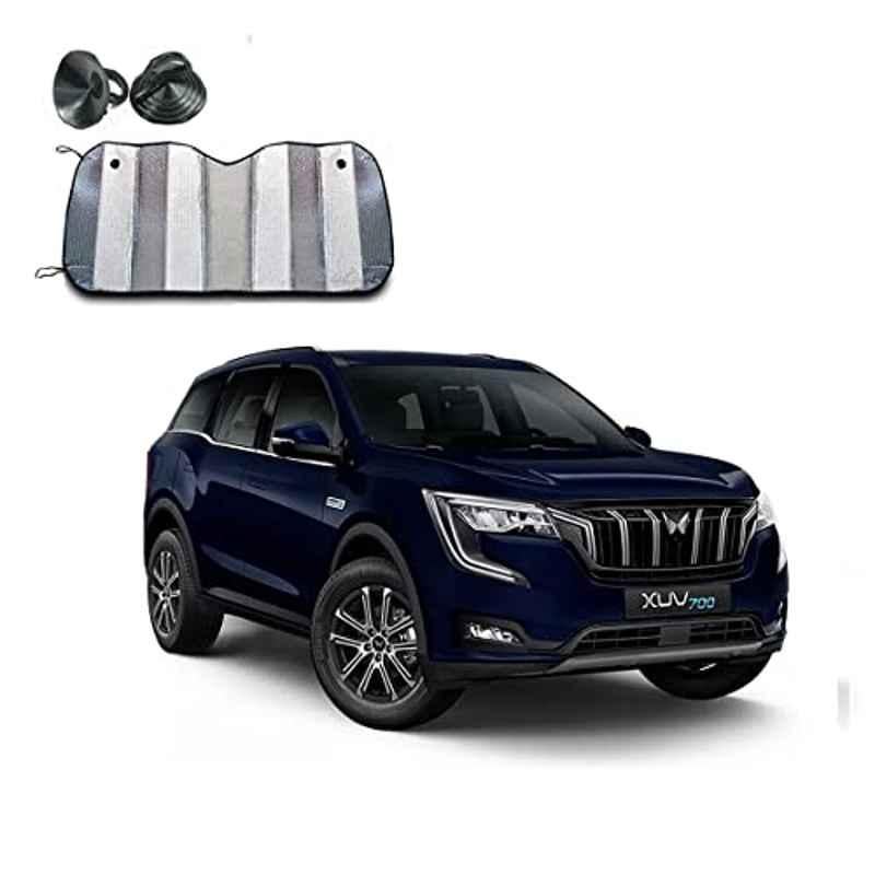 Kozdiko Aluminium Foil Front/Rear Windshield Foldable Car Sunshade for Mahindra XUV 700, One_14