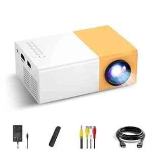 IBS UC-500 3500lm Portable LED Projector 1080p Resolution Mini Home Theater with HDMI Cable (Yellow)