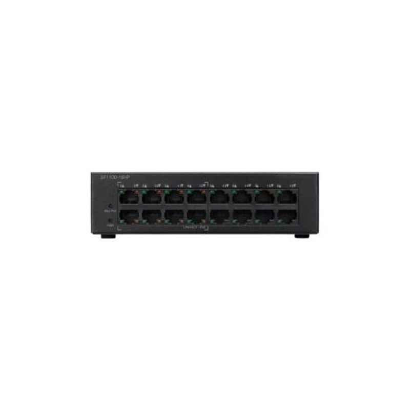 Cisco SF110D16HP 16-Ports 10/100 PoE Unmanaged Switch, SF110D16HPUK