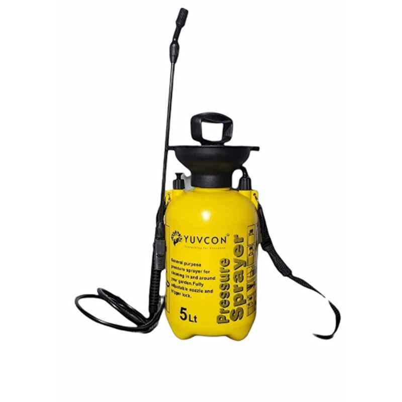 Yuvcon 5L Plastic Hand Compressed Pressure Sprayer with Washer Set, YUV1003
