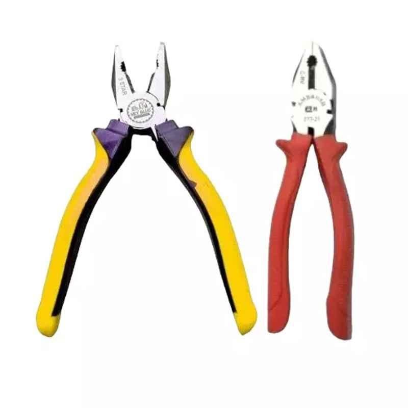 Sky Blue 8 inch Stainless Steel Lineman Plier, SBE395 (Pack of 2)