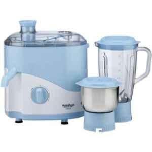 Maharaja Whiteline Odacio 450W Blue & White Juicer Mixer Grinder with 2 Jars, JX1-149