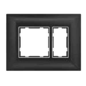 Anchor Ziva 4 Module Black Cover Plate with Chrome Collar & Base Frame, 68904B-C (Pack of 20)