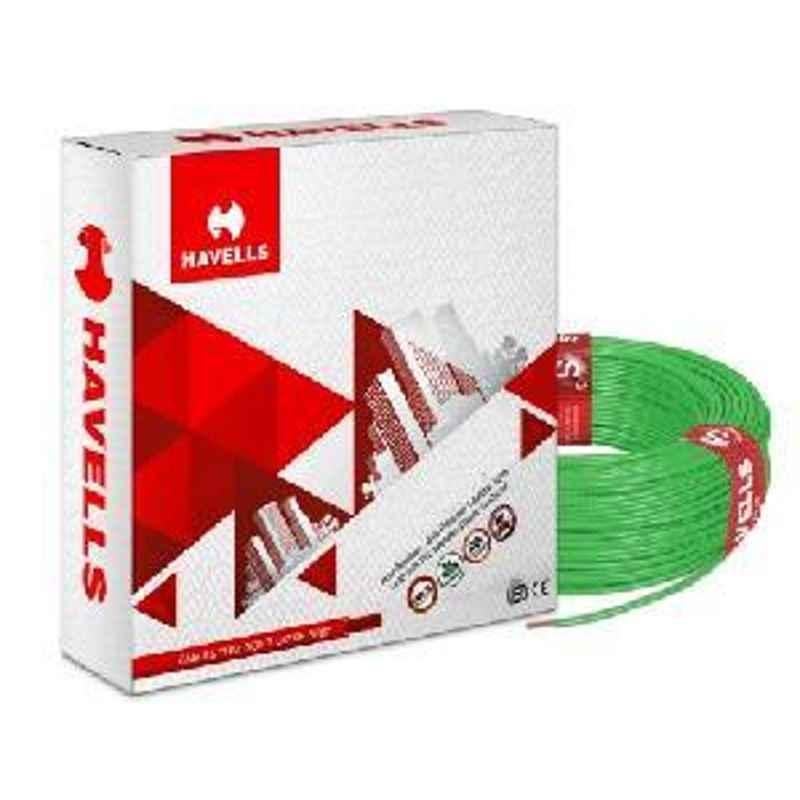 HavellsLifeLine Plus WHFFDNGG1240 HRFR PVC Insulated Flexible Cable Single Core 240 Sq. mm - Green