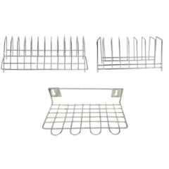 Niskoware Stainless Steel Silver 2-Tier Kitchen Container Rack