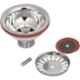 Renvox 24x18 inch Glossy Silver Stainless Steel Bowl Kitchen Vessel Sink with SS Coupling
