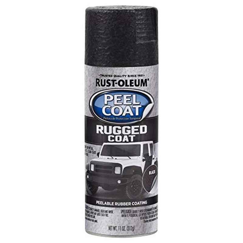 Rust-Oleum Peel Coat 11 Oz Black 311281 Rugged Coat Spray