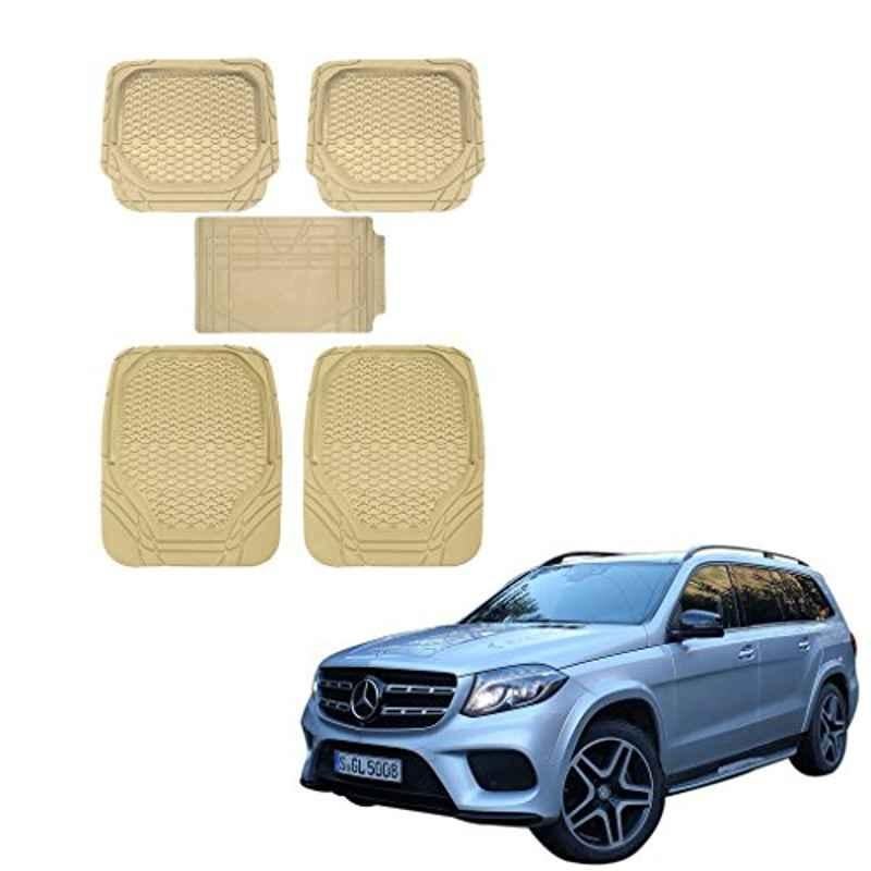 Kozdiko 5 Pcs 8855TW Beige Car Foot Mat Set for Mercedes Benz GLS-Class, koz_21487