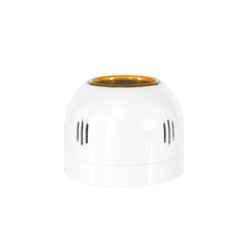 Gold Coast Ikon 6A Polycarbonate White & Orange Batten Holder, 2140-OR