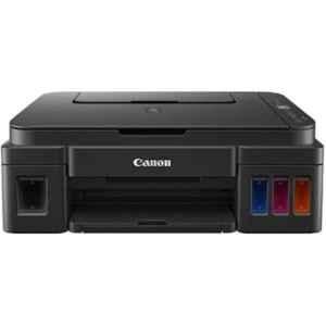 Canon Pixma MegaTank G2010 All-in-One Color Ink Tank Printer, USB, For Home & Office use, High Volume Printing, 8.8ppm Mono and 5ppm Color, Black