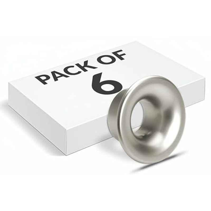 Plantex Knobs for Drawers/Drawer Knobs/Round Knob for Cabinets/Pull-Push Knob for Kitchen/Bedroom Drawer (Pack of 6) Satin