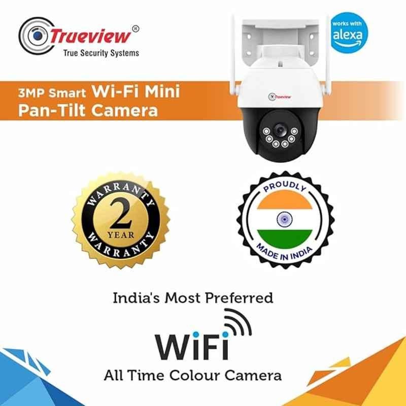 Trueview T18135 3MP Mini PTZ Smart Wi-Fi Camera with Motion Detection & 2 Way Talk