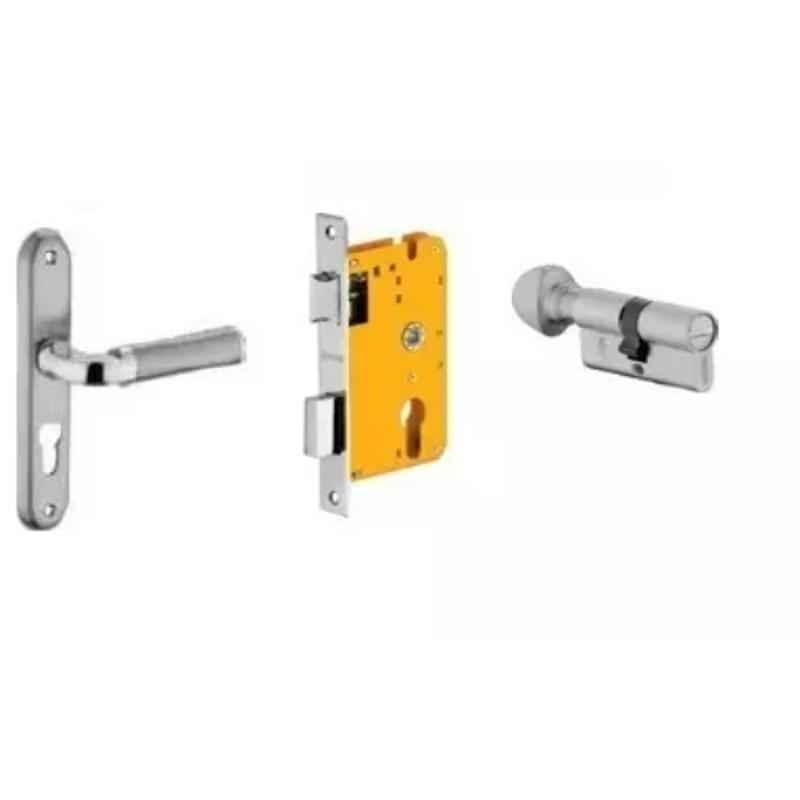 Dorset HL Series Inspire 70mm Stainless Steel Door Handle Lock Set with Coin & Knob (Pack of 2)