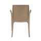 Supreme Texas Matt Finish Heavy Duty Plastic Dark Beige Chair with arm (Pack of 2)